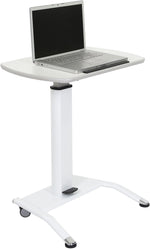 Luxor Pneumatic Height Adjustable Lectern, White (LX-PNADJ-WH)