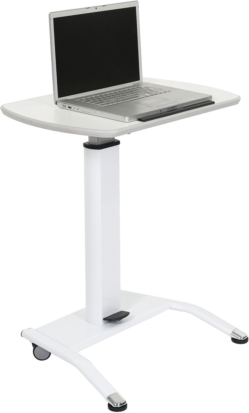 Luxor Pneumatic Height Adjustable Lectern, White (LX-PNADJ-WH)