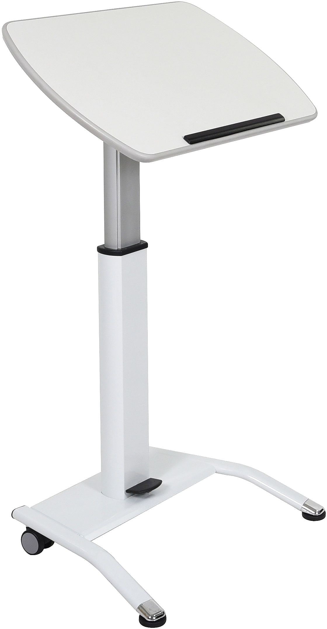 Luxor Pneumatic Height Adjustable Lectern, White (LX-PNADJ-WH)