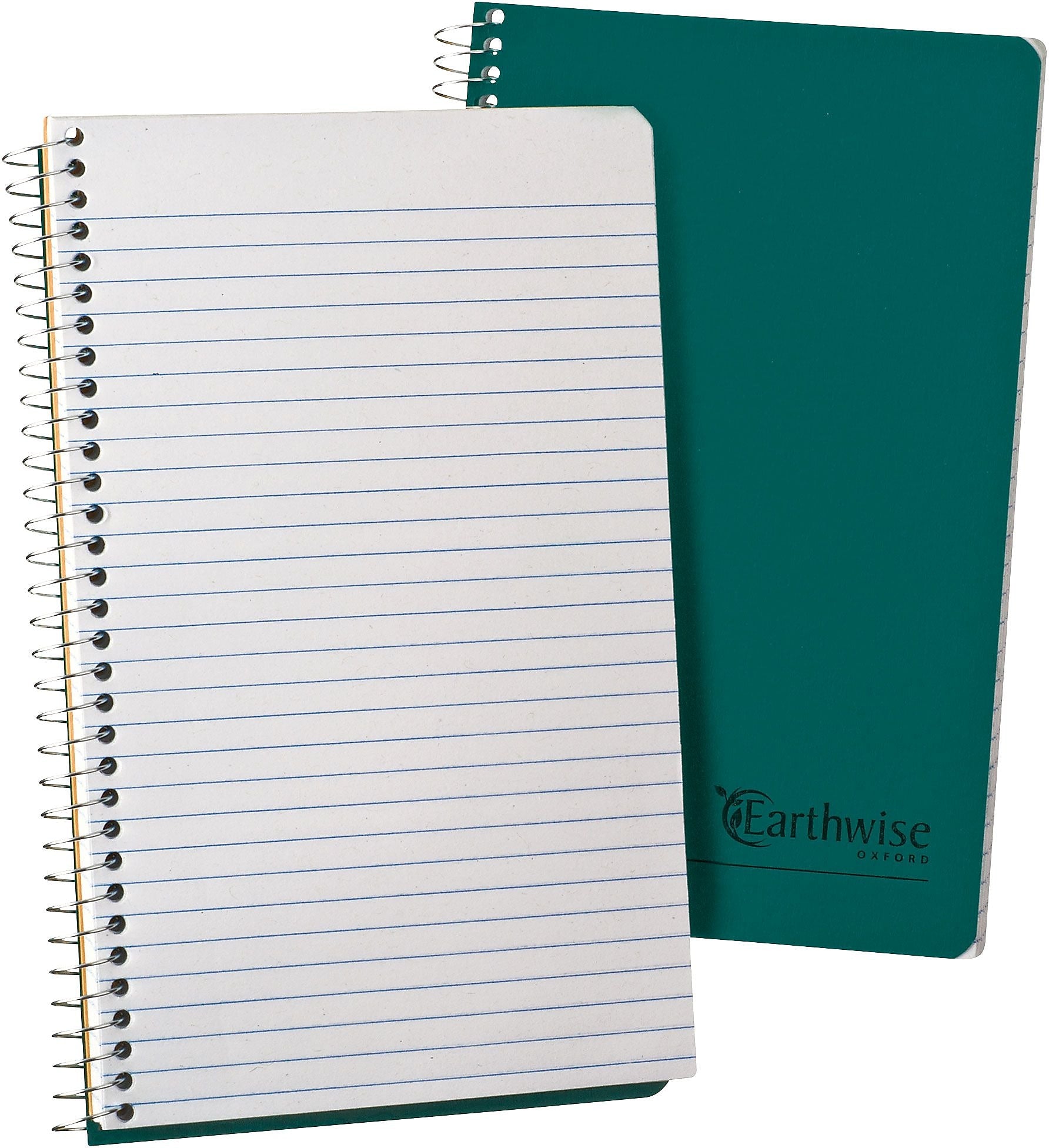 Oxford Earthwise 1-Subject Notebooks, 5" x 8", Narrow Ruled, 80 Sheets, Green (25-400R)