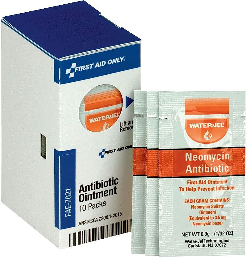 SmartCompliance First Aid Only Antibiotic Ointment Refill Packets, 0.03 oz., 10/Box, 24 Boxes/Carton (FAE-7021)