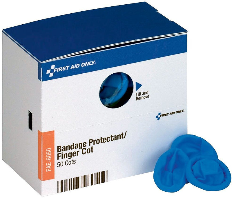 First Aid Only SmartCompliance Finger Cots, 50/Box (FAE-6050)
