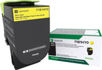 Lexmark 71 Yellow High Yield Toner Cartridge, Prints Up to 3,500 Pages (71B1HY0)
