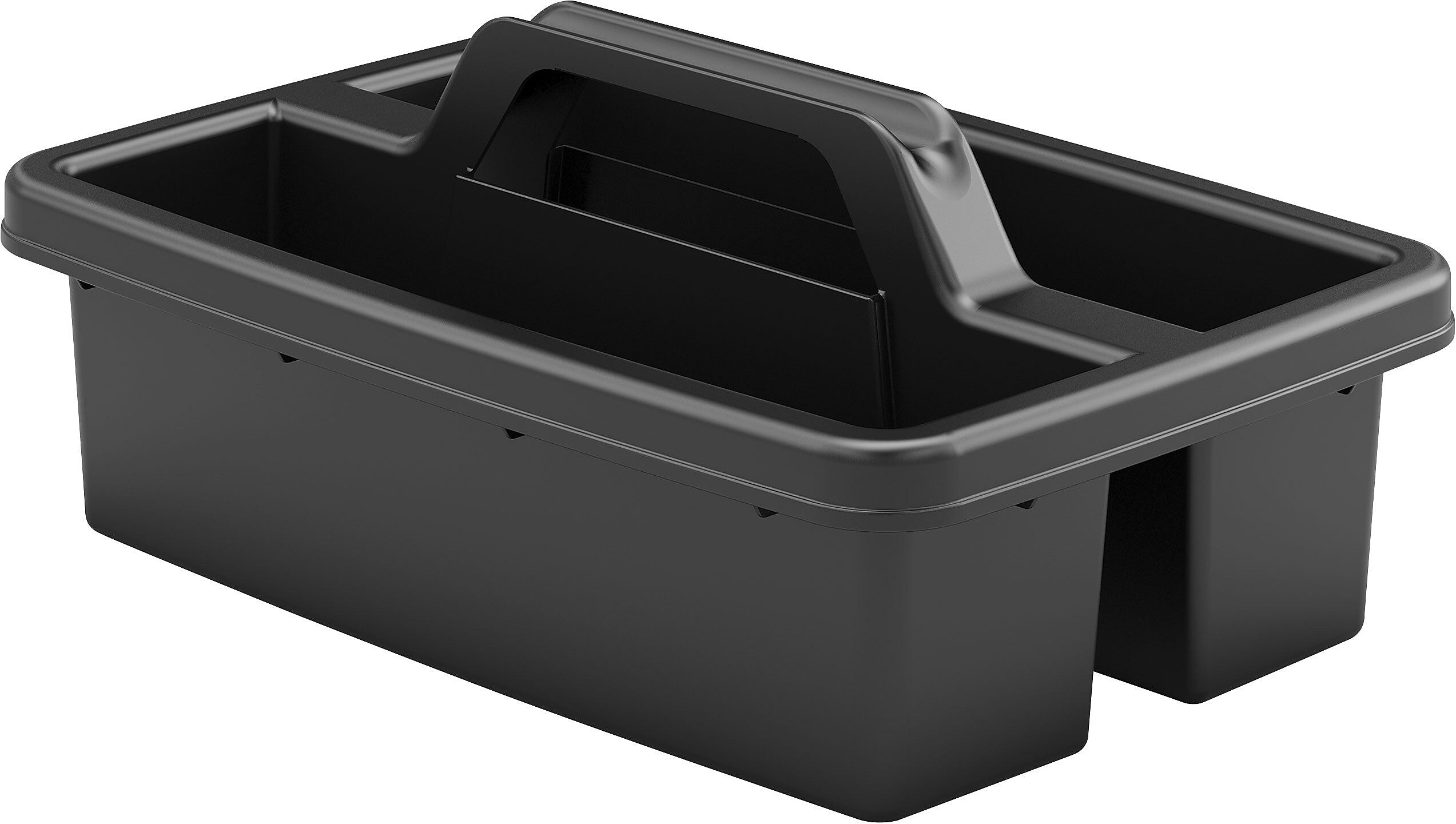 Suncast Commercial 2-Compartment Cleaning Caddy, Black Plastic (HKCCADDYD)