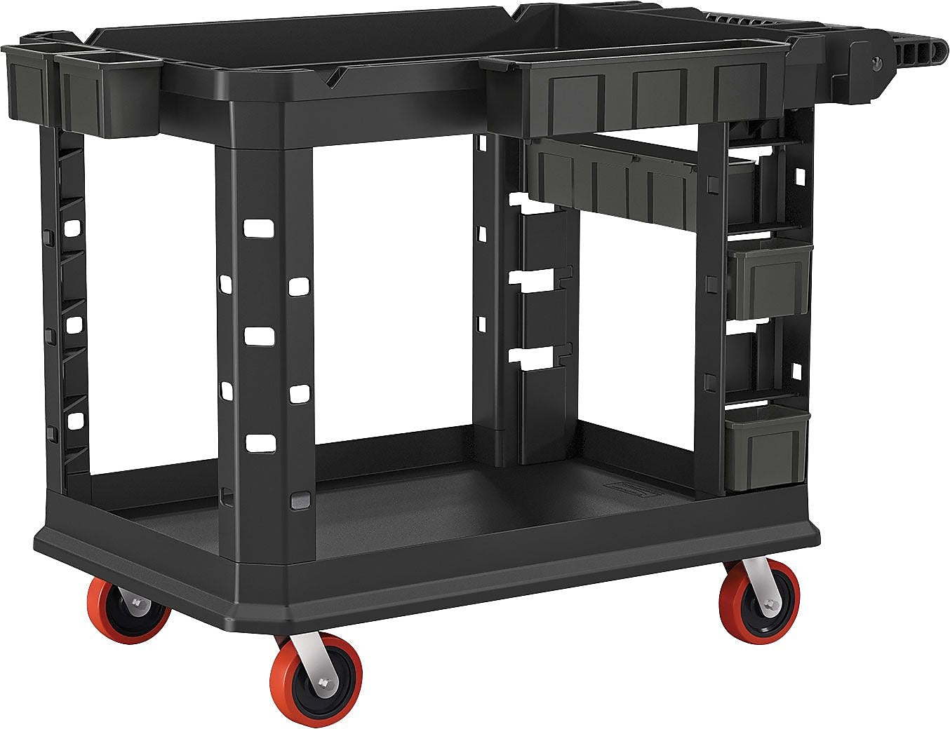 Suncast Commercial Heavy Duty Plus Structural Foam Utility Cart, 26.5" x 48.78", Black (PUCHD2645)