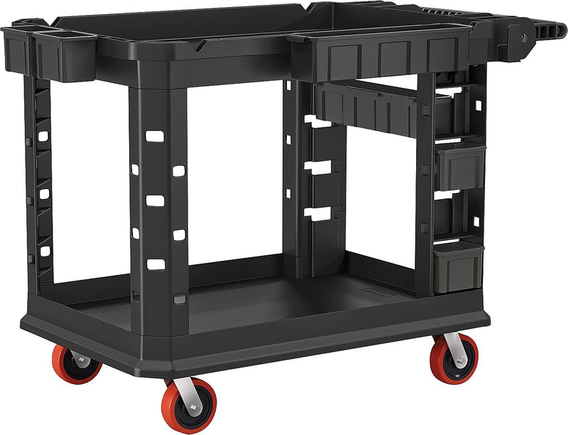 Suncast Commercial Heavy Duty Plus Structural Foam Utility Cart, 26.5" x 48.78", Black (PUCHD2645)