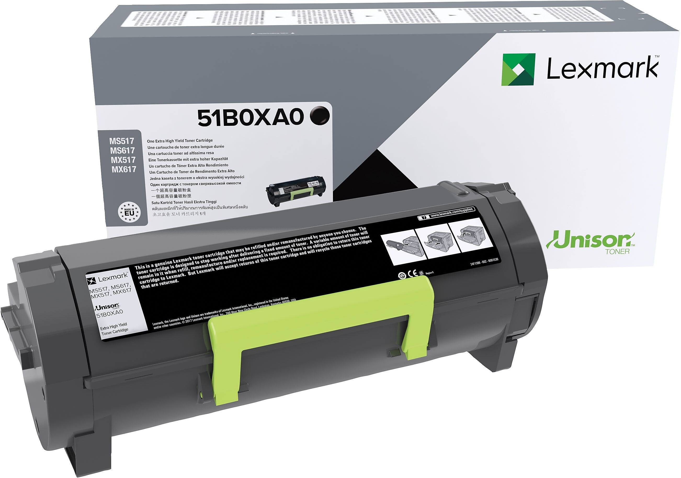 Lexmark 51B0XA0 Black Extra High Yield Toner Cartridge