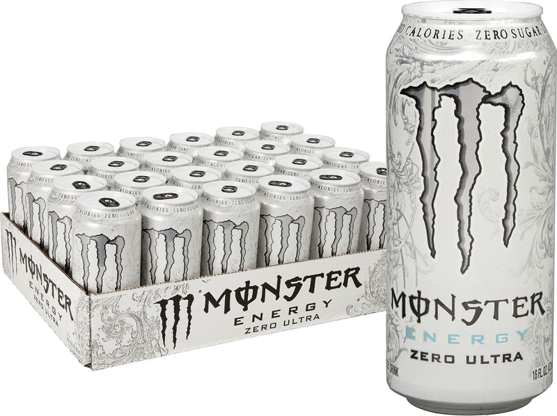 Monster Energy Ultra Zero Drink, 16 Oz. Cans, 24/Pack (145105)