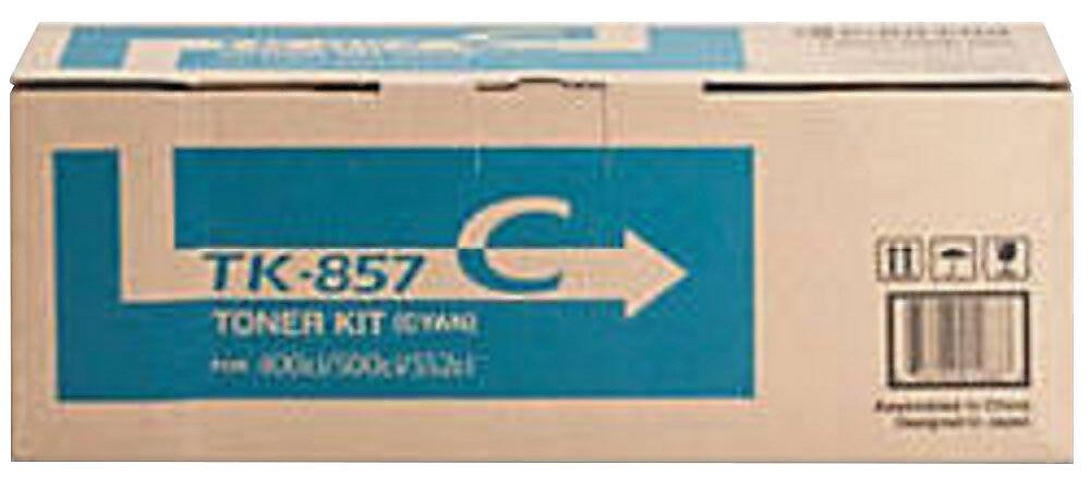 Kyocera TK-857C Cyan Standard Toner Cartridge
