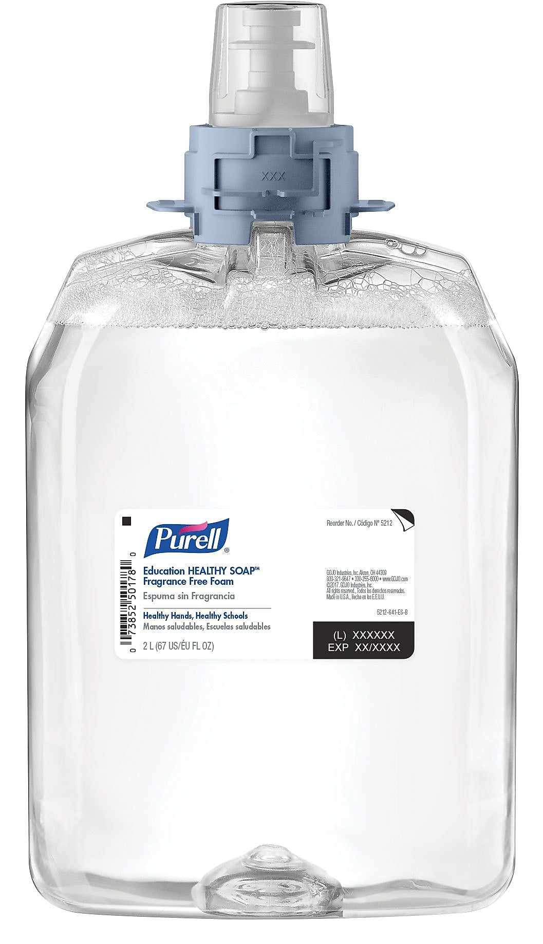 PURELL HEALTHY SOAP Foaming Hand Soap Refill for FMX 20 Dispenser, 2000 ml., 2/Carton (5212-02)