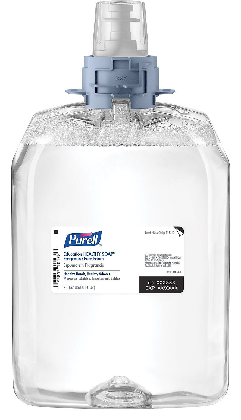 PURELL HEALTHY SOAP Foaming Hand Soap Refill for FMX 20 Dispenser, 2000 ml., 2/Carton (5212-02)