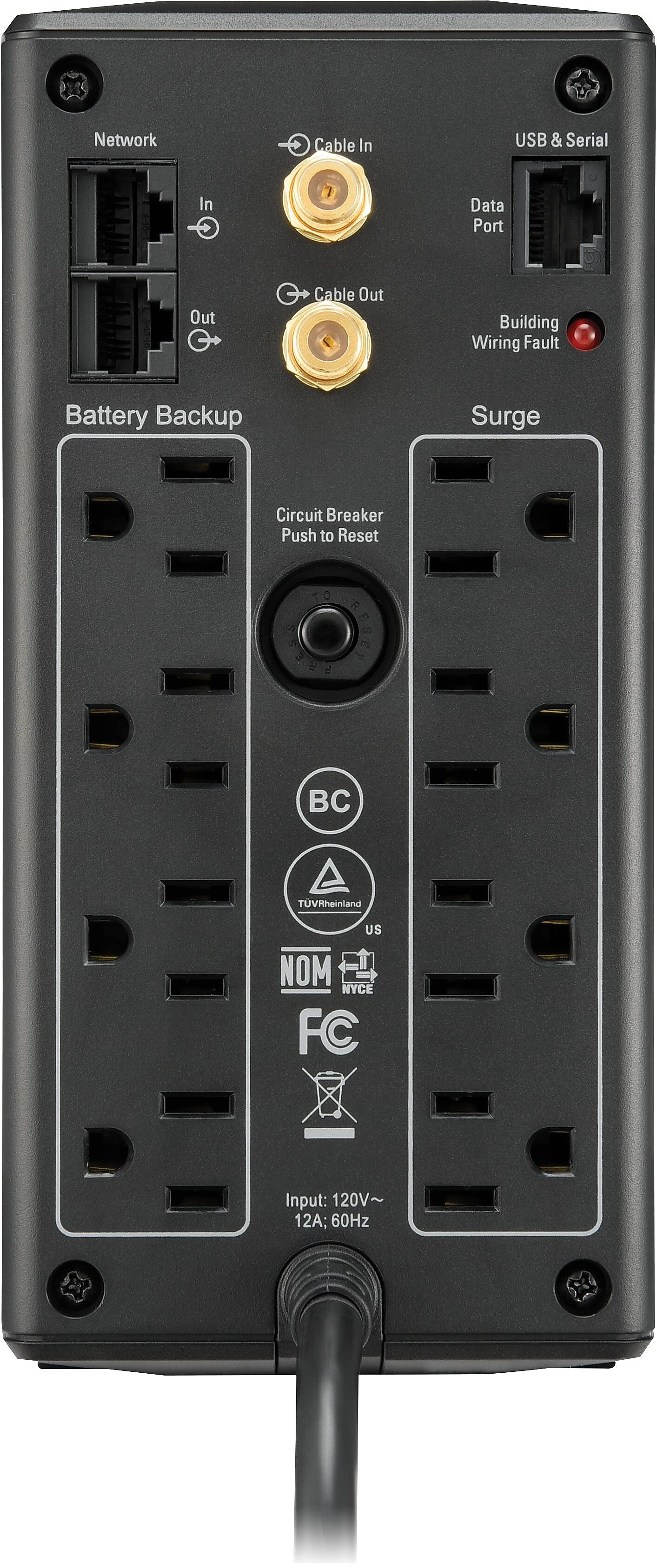 APC Back-UPS Pro Compact Tower 850VA LCD Screen 8 Outlet (BX850M)