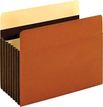 Pendaflex Heavy Duty File Pocket, 7" Expansion, Straight Cut, Letter Size, Brown, 5/Box (15444HD)