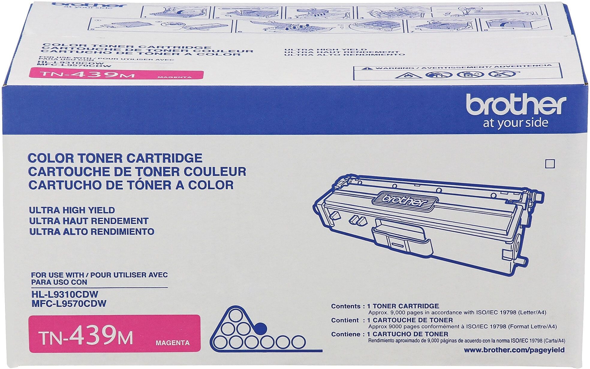 Brother TN-439 Magenta Ultra High Yield Toner Cartridge (TN439M)
