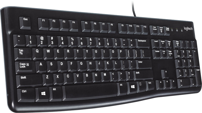 Logitech K120 USB Keyboard, Black (920-002478)