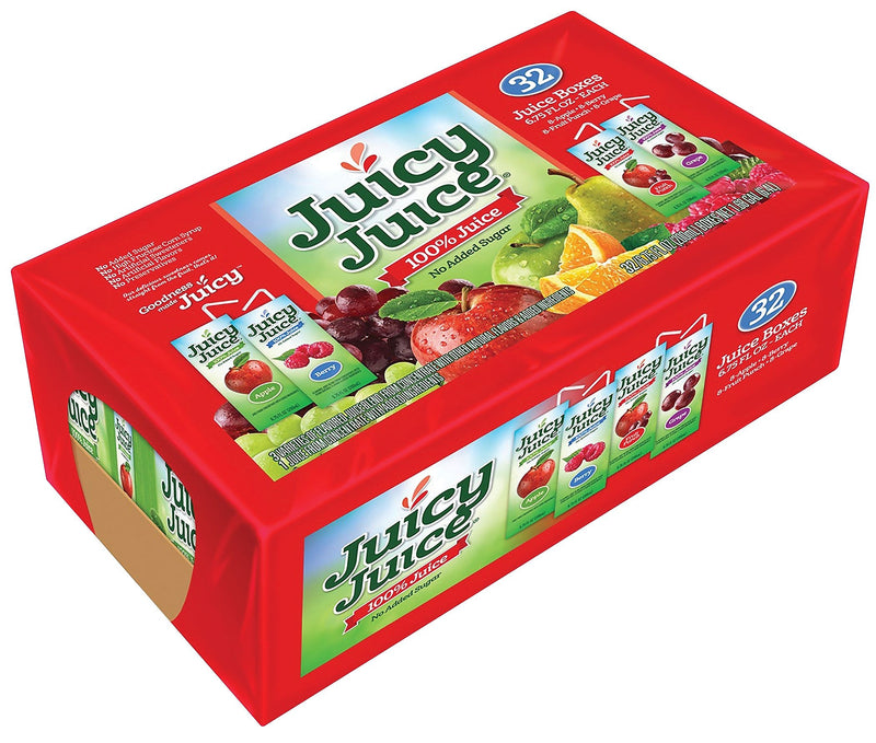 Juicy Juice 100% Fruit Variety Pack, 6.75 oz., 32/Carton (ZUD48675)