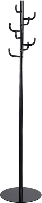 Safco Hook Head Coat Rack, Black (4241BL)