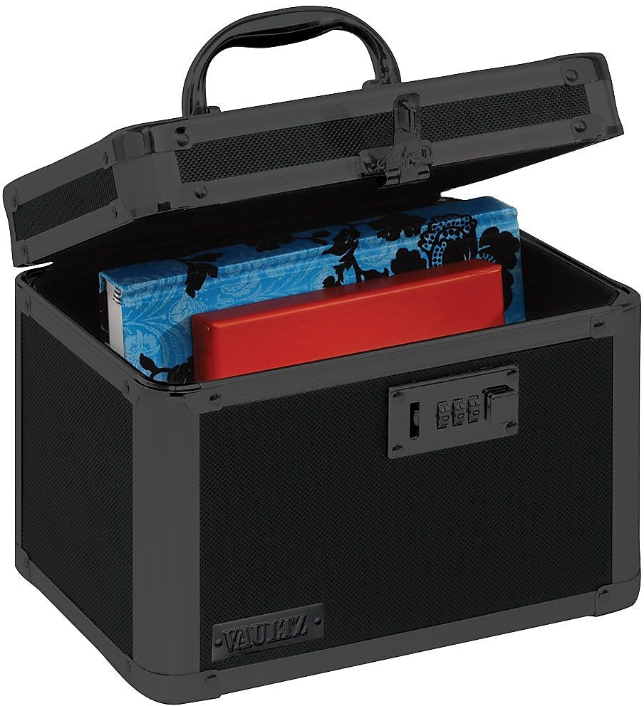 Vaultz Locking Personal Storage Box, Tactical Black (VZ03588)