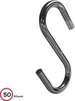 Deflecto S Hook, 1", 50/Pack (20013)