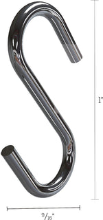 Deflecto S Hook, 1", 50/Pack (20013)