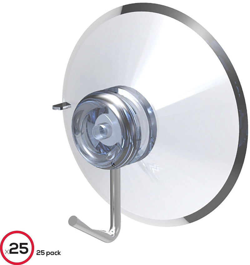 Deflect-O Superior Image 1.75" Hooks, Clear, 25/Pack (20011)