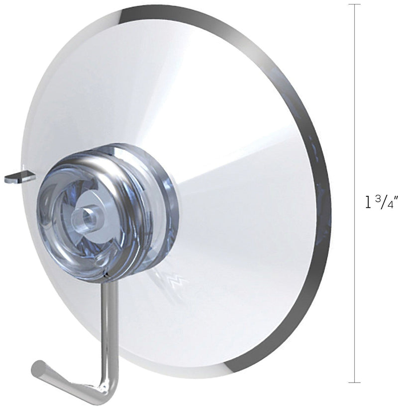 Deflect-O Superior Image 1.75" Hooks, Clear, 25/Pack (20011)