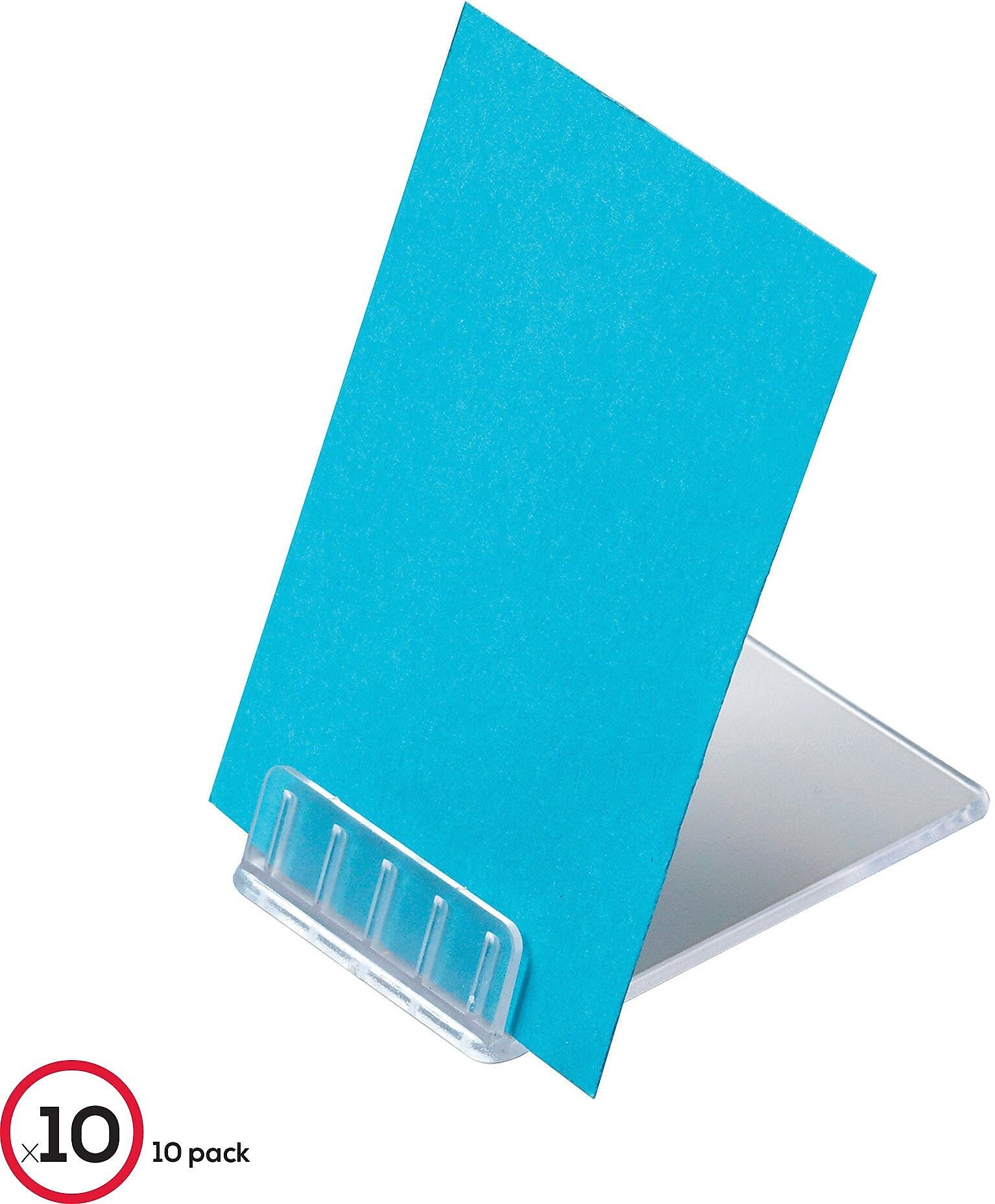 Deflecto Card Holder, Tabletop, Clear Plastic (20001RT)