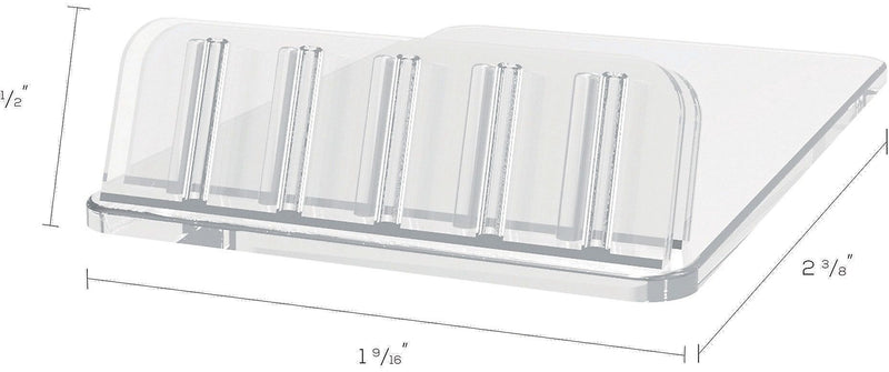 Deflecto Card Holder, Tabletop, Clear Plastic (20001RT)