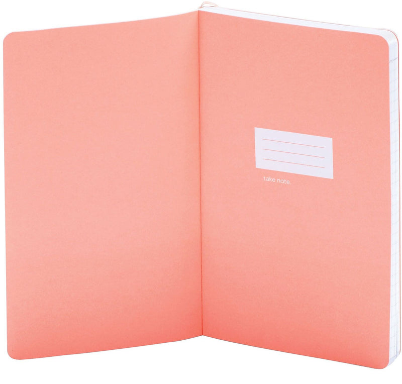Poppin Soft Cover 1-Subject Pocket Notebook, 5" x 8.25", Narrow Ruled, 96 Sheets, Pink (104451)