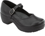 SR Max Vienna Women's Black Mary Jane Slip Resistant Clog, 6.0 M (SRM136)