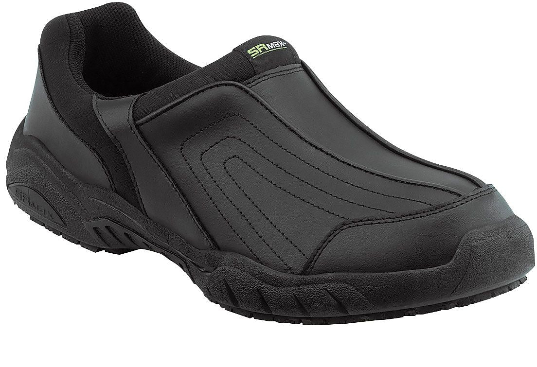 SR Max Charlotte Men's Black Slip Resistant Slip On Casual, 7.0 EW (SRM1400)