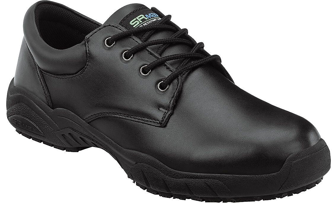 SR Max Providence Men's Black Slip Resistant Dress Oxford, 10.5 EW (SRM1800)