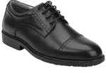 SR Max Augusta Men's Black Slip Resistant, Cap Toe, Dress Oxford, 7.5 M (SRM3020)