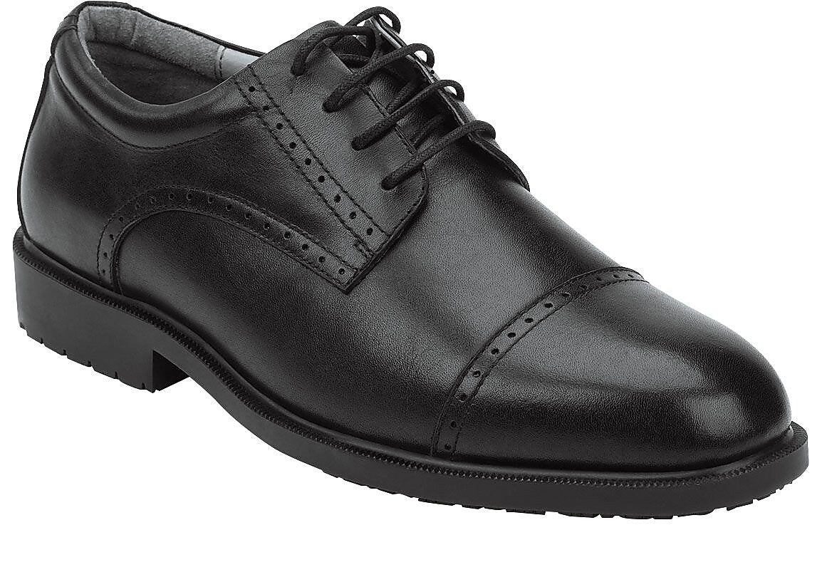 SR Max Augusta Men's Black Slip Resistant, Cap Toe, Dress Oxford, 10.5 M (SRM3020)