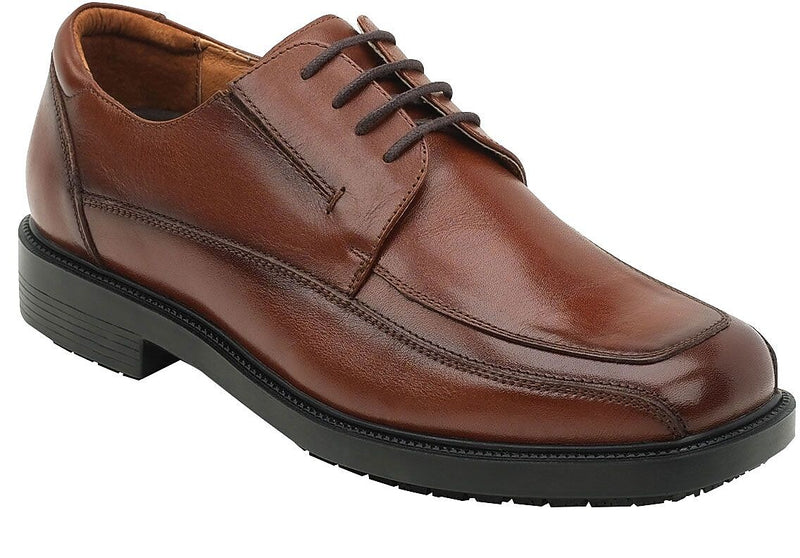 SR Max Manhattan Men's Brown Slip Resistant Dress Oxford, 7.0 M (SRM3050)