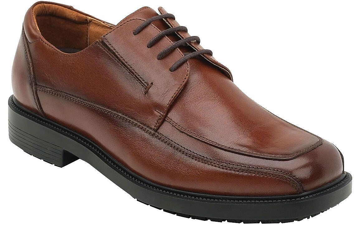 SR Max Manhattan Men's Brown Slip Resistant Dress Oxford, 7.5 M (SRM3050)