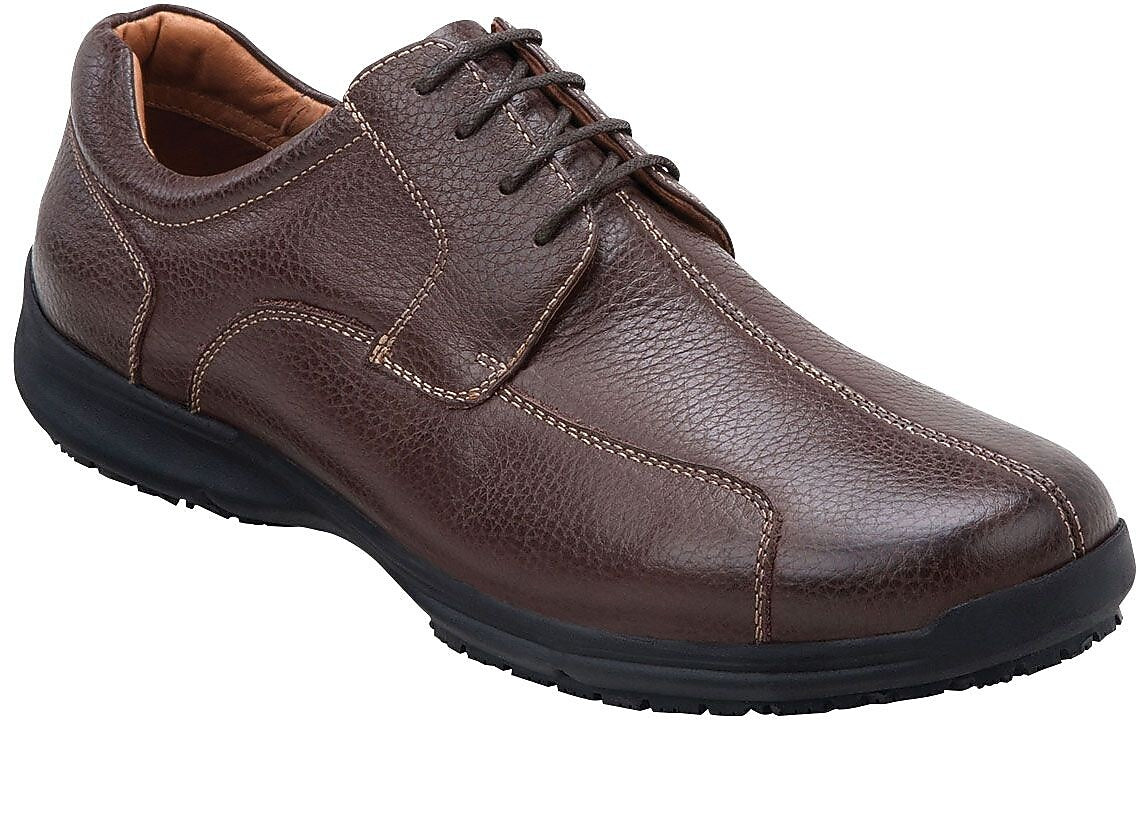 SR Max Atlanta Men's Brown, Soft Toe, Slip Resistant Oxford, 9.0 M (SRM3750)