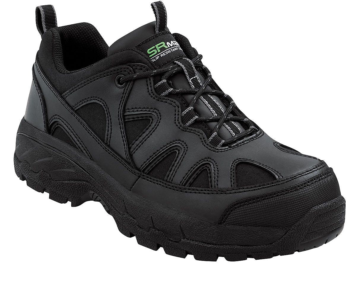 SR Max Walden Men's, Black, Steel Toe, EH, Slip Resistant Athletic, 14.0 EW (SRM4400)