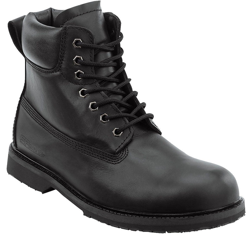 SR Max Washington Men's Black, Steel Toe, Slip Resistant, 6 Inch Work Boot, 7.0 M (SRM5000)