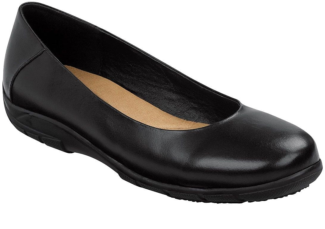 SR Max Asheville Women's, Black, Soft Toe, Slip Resistant, Casual Flat, 11.0 M (SRM540)