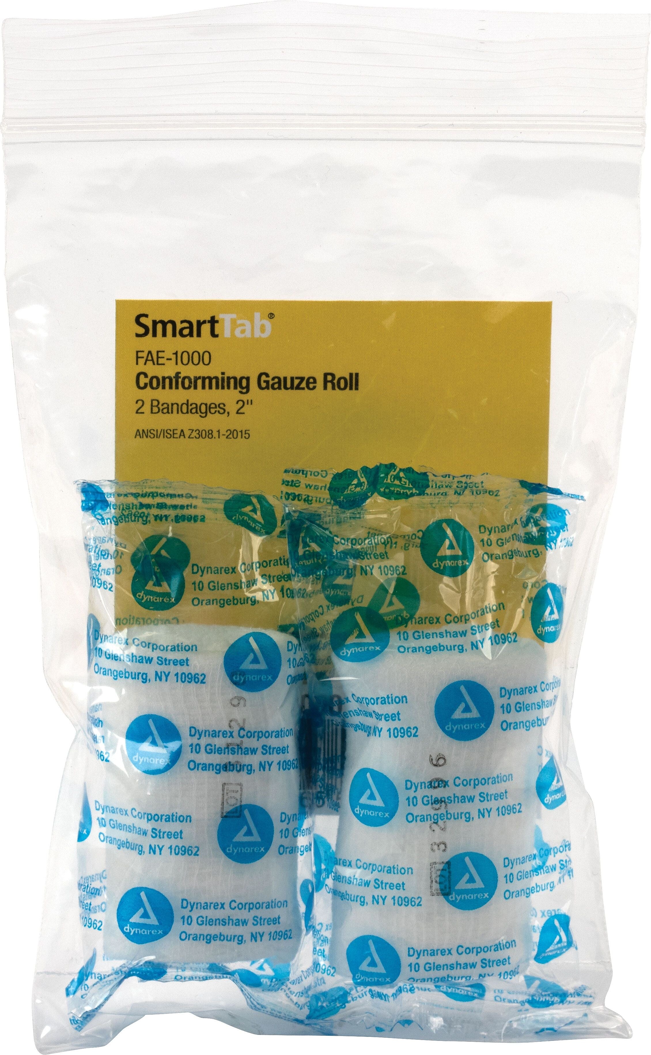 First Aid Only SmartCompliance 2" Gauze Rolls, 2/Bag (FAE-1000 )