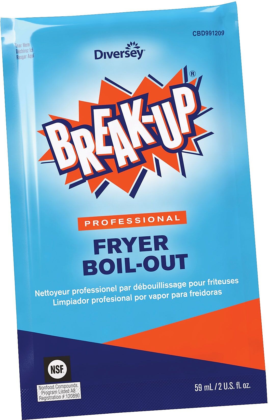 Break-Up Professional Fryer Boil-Out, 2 oz. Packets, 36/Carton (CBD991209)