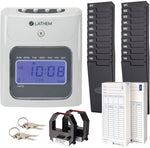 Lathem Unlimited Number of Employees Digital Top-Feed Time Clock Starter Bundle (400E-KIT)