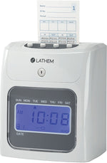 Lathem Unlimited Number of Employees Digital Top-Feed Time Clock Starter Bundle (400E-KIT)