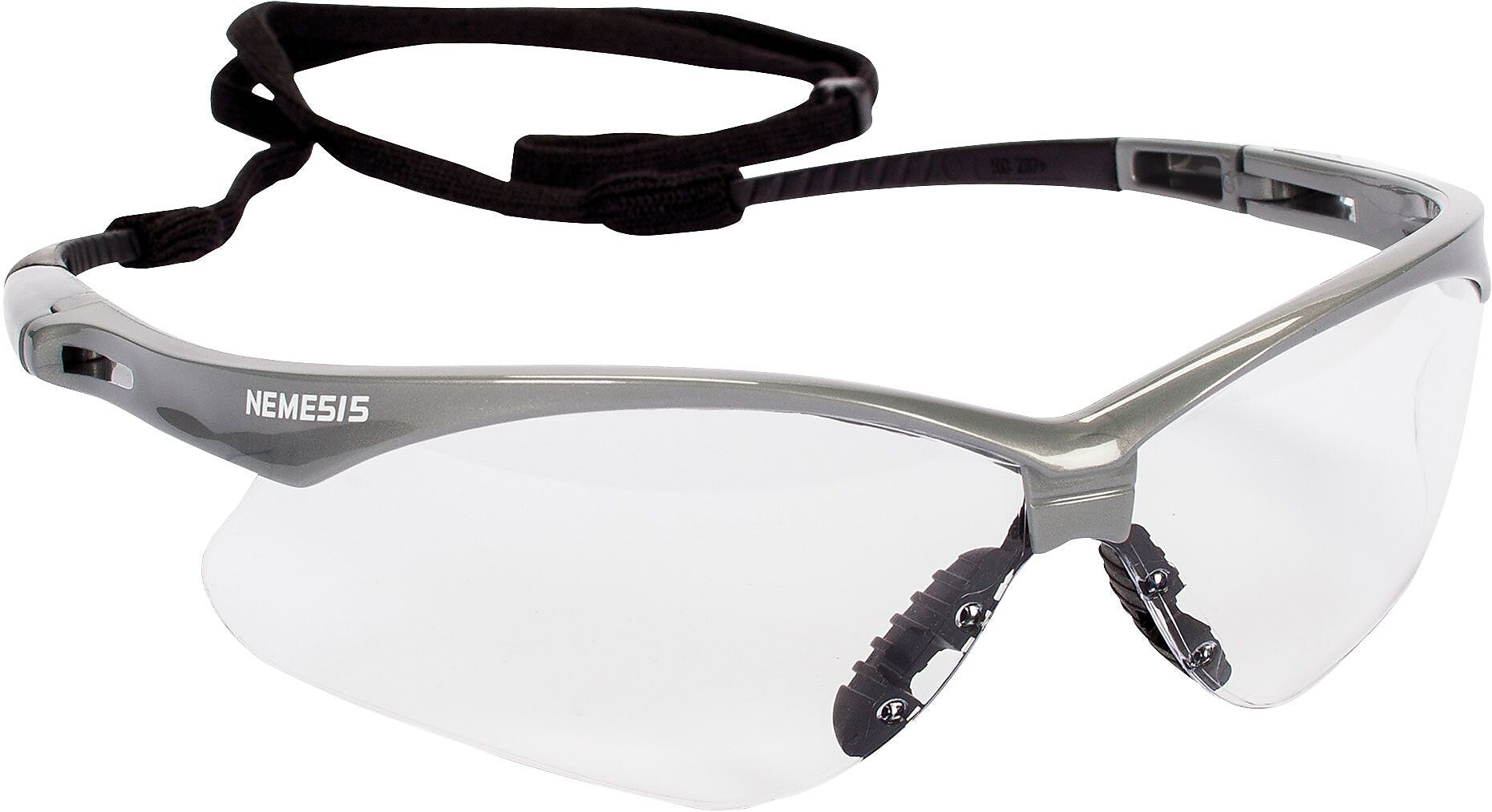 KleenGuard Nemesis® Safety Glasses, Clear Anti-Fog Lenses with Inferno/Red Frame, 1/Pair (412-47388)