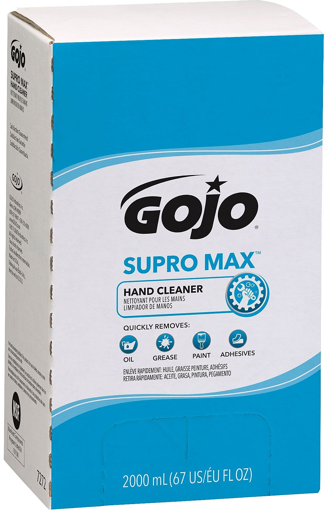 GOJO Supro Max Liquid Hand Soap Refills for TDX Dispenser, 2,000 mL (7272-04)