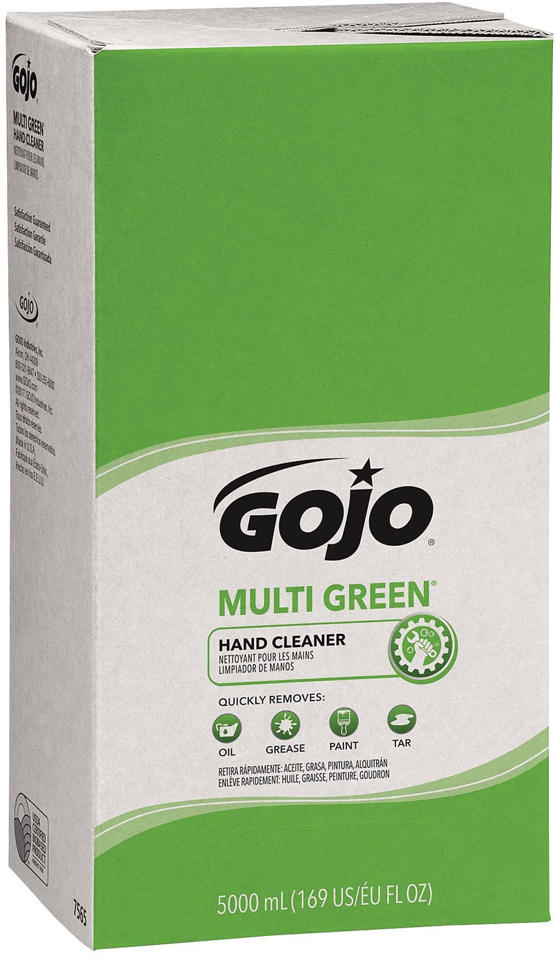 GOJO Multi Green Liquid Hand Soap Refill for PRO TDX Dispenser, Citrus Scent, 5000 ml., 2/Carton (7565-02)