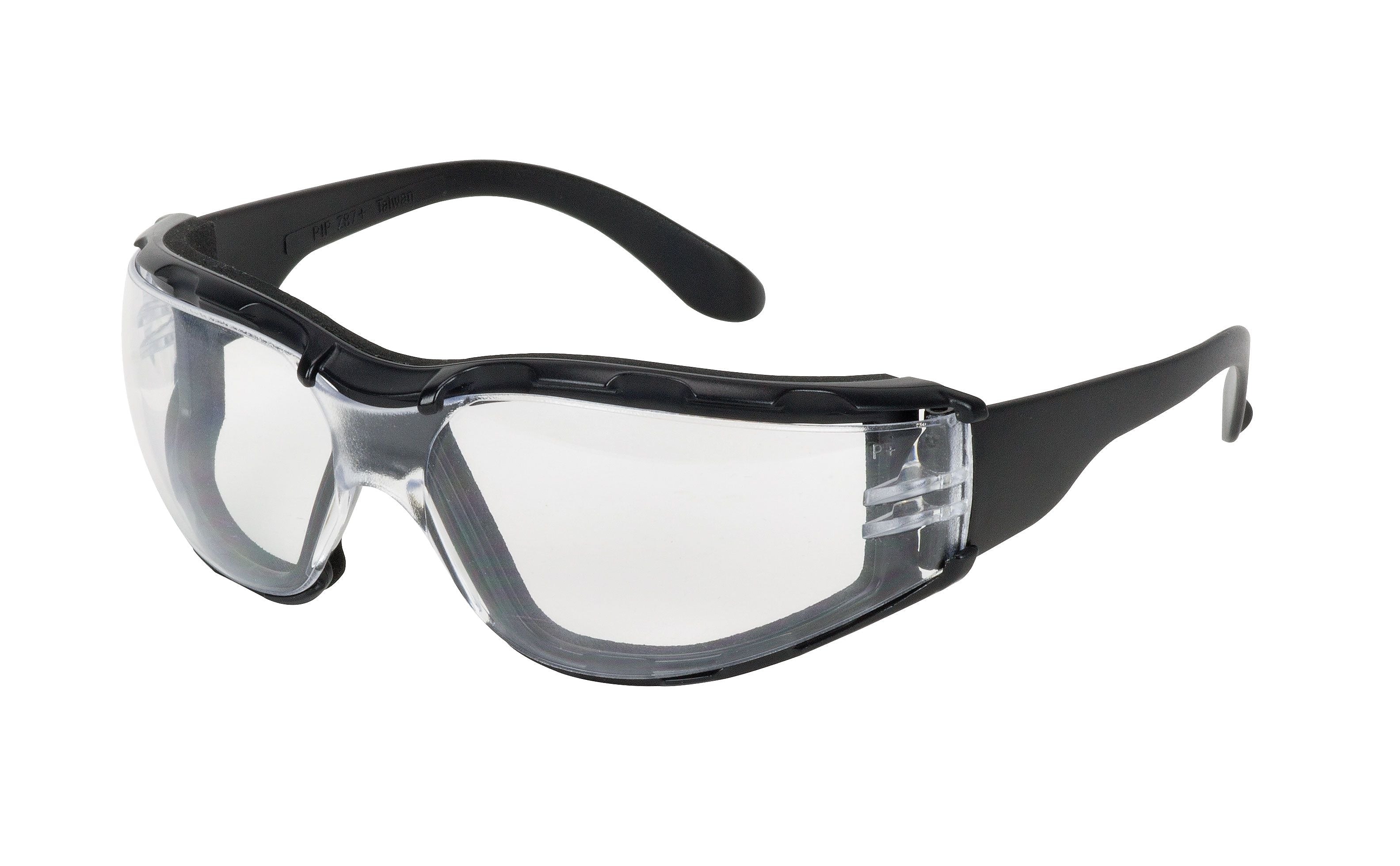 Bouton Zenon Z12 Glasses, Black Temple, Clear Lens, Foam Padding and Anti-Scratch / Anti-Fog Coating (250-01-F020)