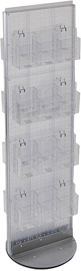 Azar Brochure Holder, 16" x 61", Vertical, Freestanding, Clear, Plastic (AZA700650-CLR)