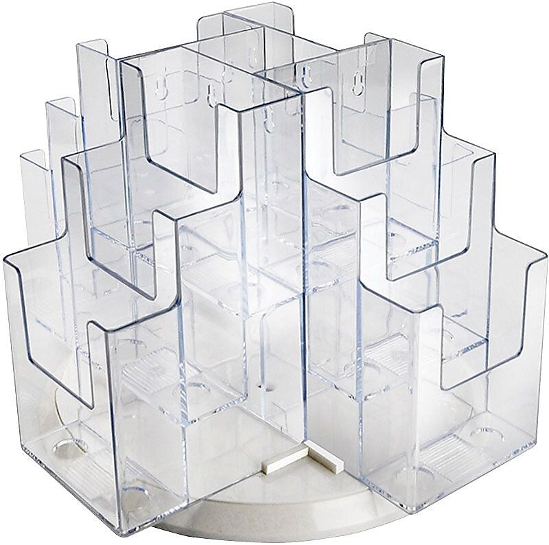 Azar Brochure Holder, 15" x 9", Vertical, Table Top, Clear, Acrylic (AZA252811)